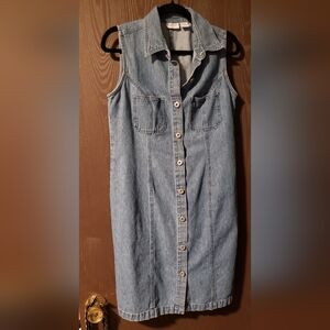 Sonoma Blue Denim Sleeveless Dress